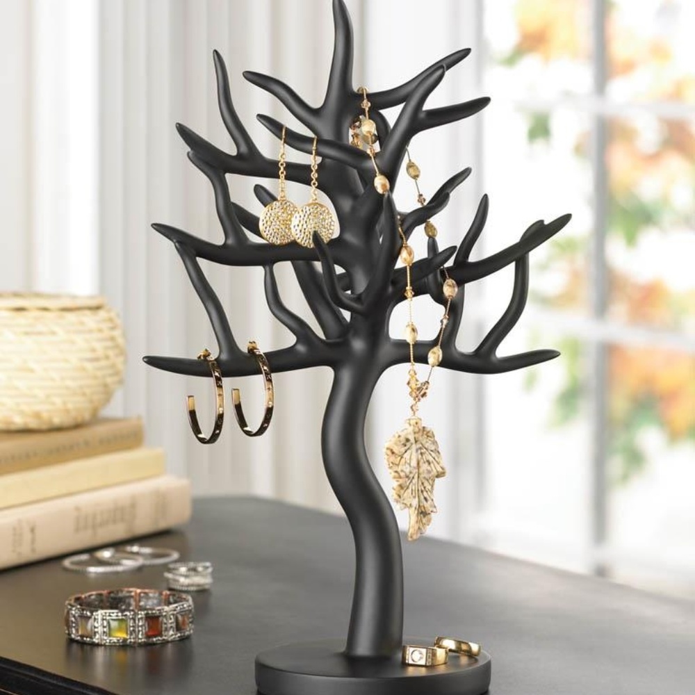 Brand New Black Tree Jewelry Stand